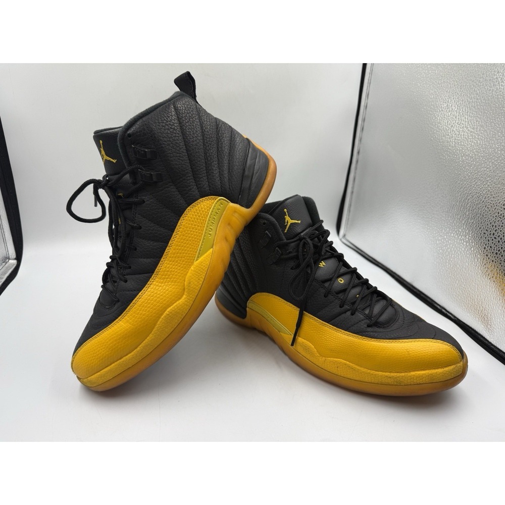 Nike Air Jordan 12 Retro Black University Gold 130690-070 Men's Size 11 Us
